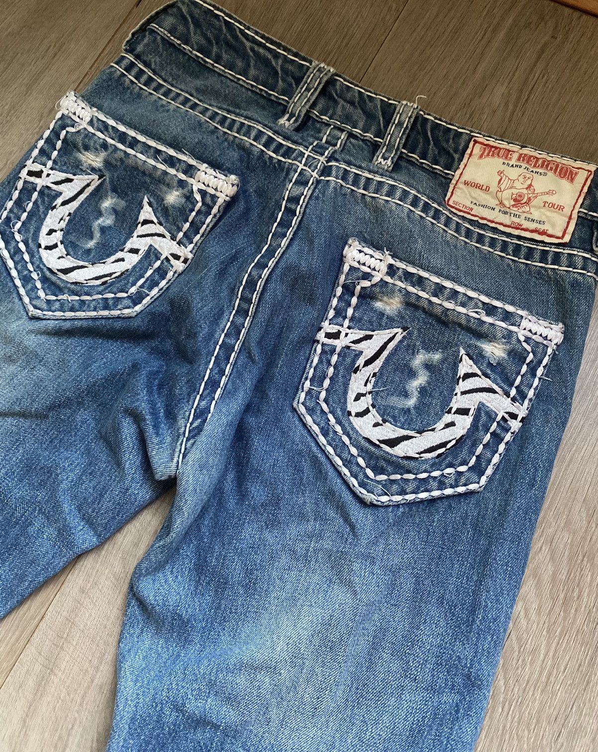 True Religion True Religion Ricky Super T Jeans Fits 31x30 Made in USA Size US 30 / EU 46 - 3 Thumbnail