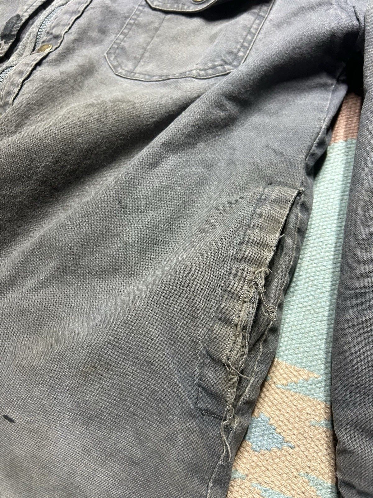 Vintage Vtg dickies hooded canvas work jacket distressed quilted XL Size US XL / EU 56 / 4 - 6 Thumbnail