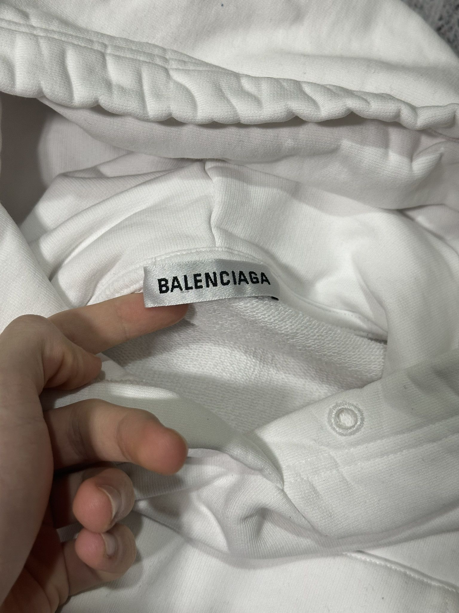 Balenciaga Balenciaga Sweatshirt Political Logo Print White Hoodie Size XS / US 0-2 / IT 36-38 - 17 Thumbnail