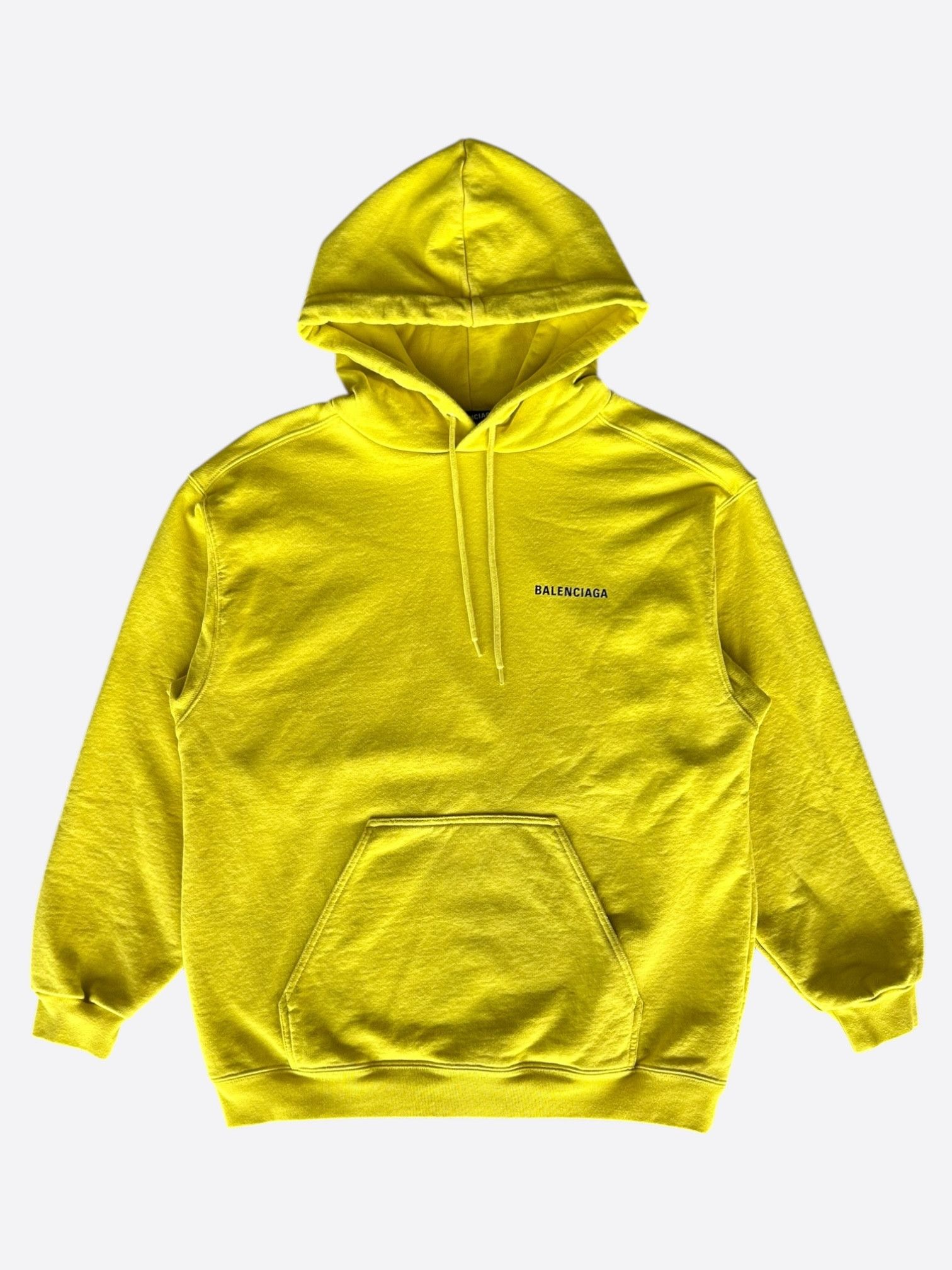 Balenciaga Balenciaga Yellow & Black Logo Hoodie Size US XS / EU 42 / 0 - 1 Thumbnail