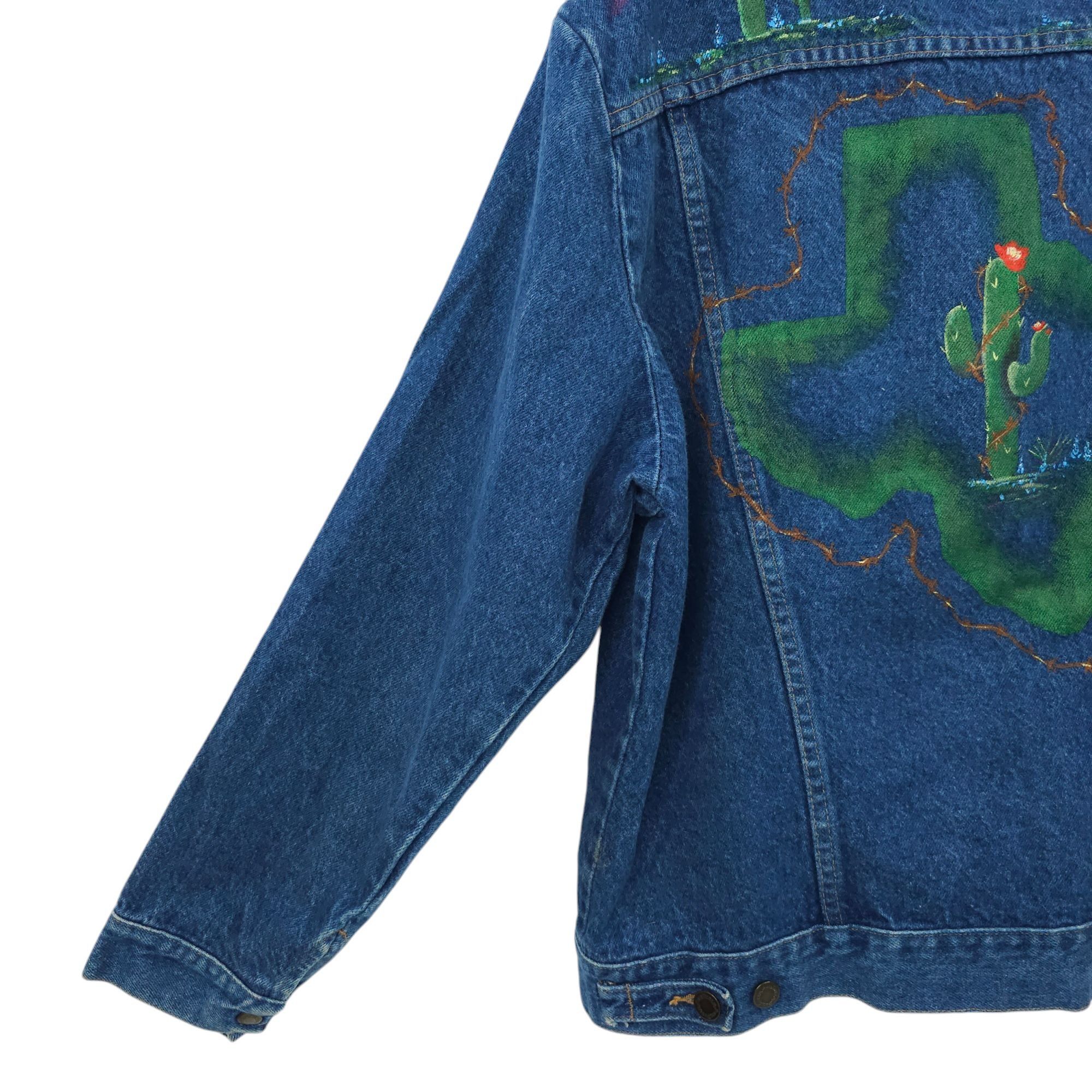 Wrangler Wrangler Western Denim Jacket Womens Size L DIY Hand Painted Size L / US 10 / IT 46 - 19 Thumbnail