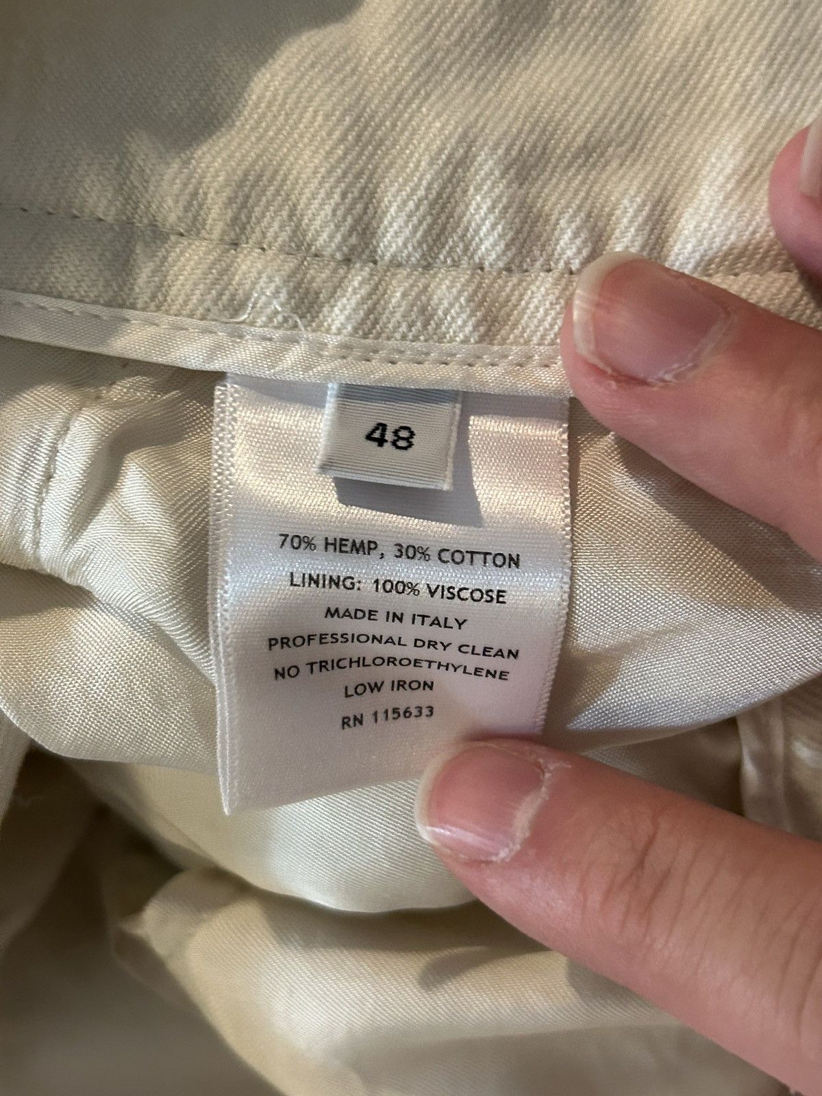 Gabriela Hearst Hemp Cotton Flared Pants Size 36" / US 14 / IT 50 - 6 Thumbnail