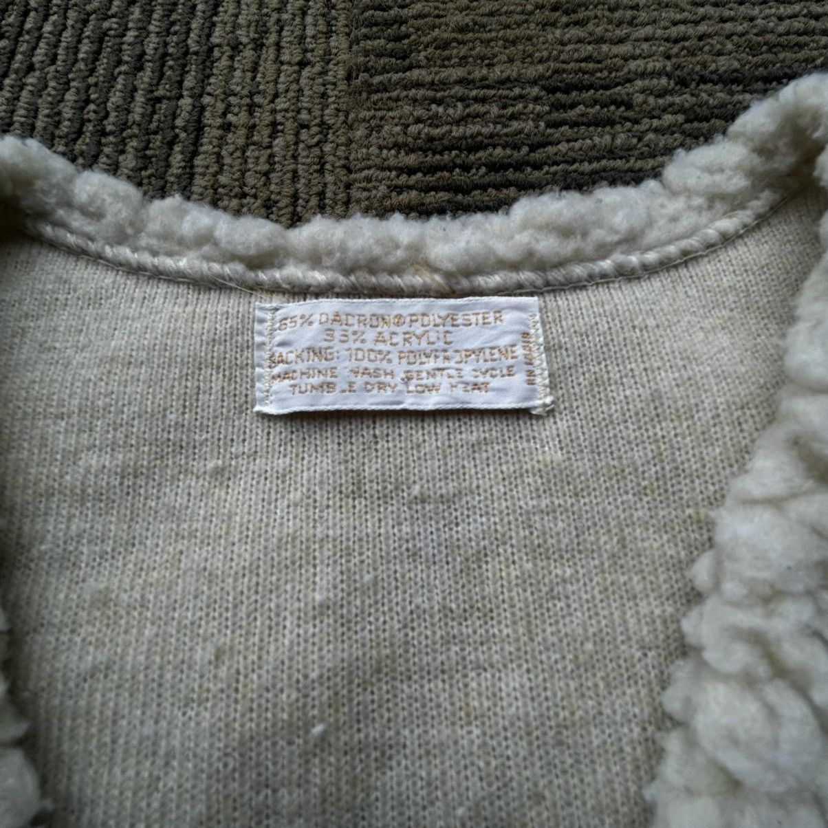 Vintage Vtg 70’s Deep Pile White Sherpa Vest Women’s Made In USA Size M / US 6-8 / IT 42-44 - 2 Thumbnail