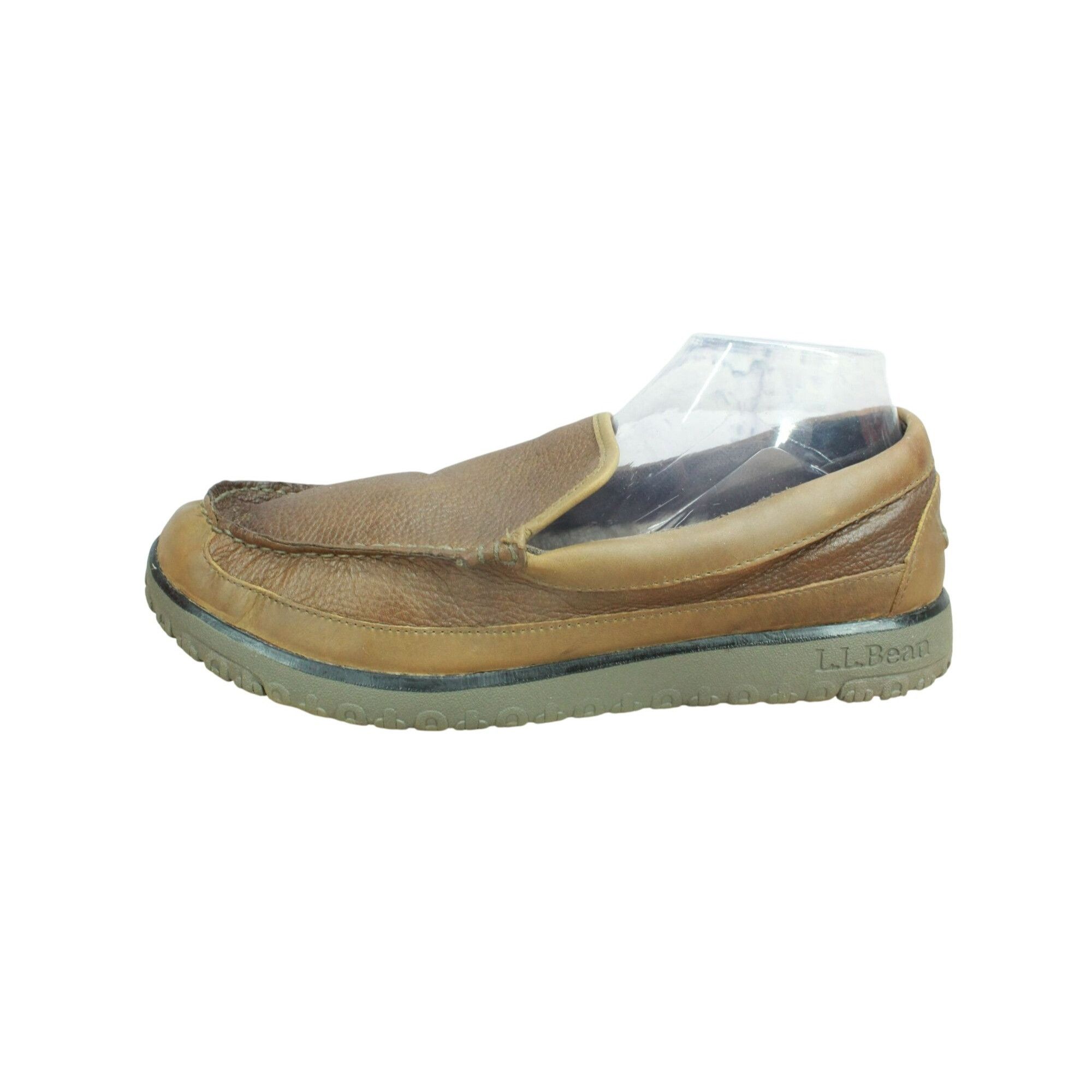 L.L. Bean LL Bean Men’s Brown Shearling Moccasin Slippers Size US 12 / EU 45 - 1 Thumbnail