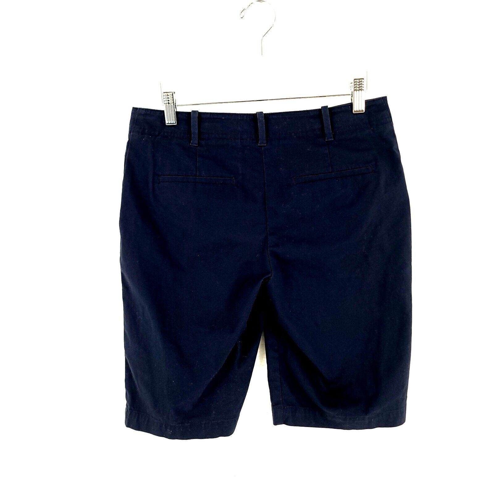 Talbots Talbots Blue Cotton Spandex Chino Shorts Mid Rise Flat Front Size 27" / US 4 / IT 40 - 3 Thumbnail