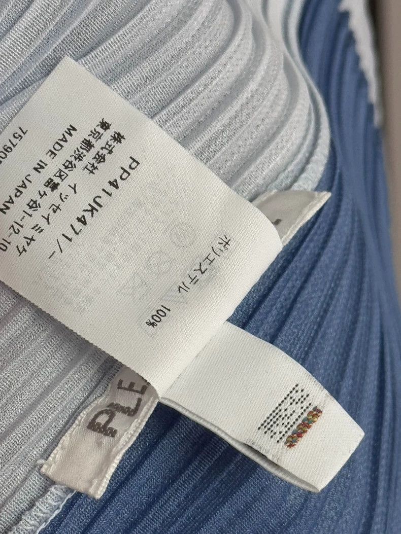 Issey Miyake Issey Miyake size:one size Blue and white pleated vest Size M / US 6-8 / IT 42-44 - 4 Thumbnail