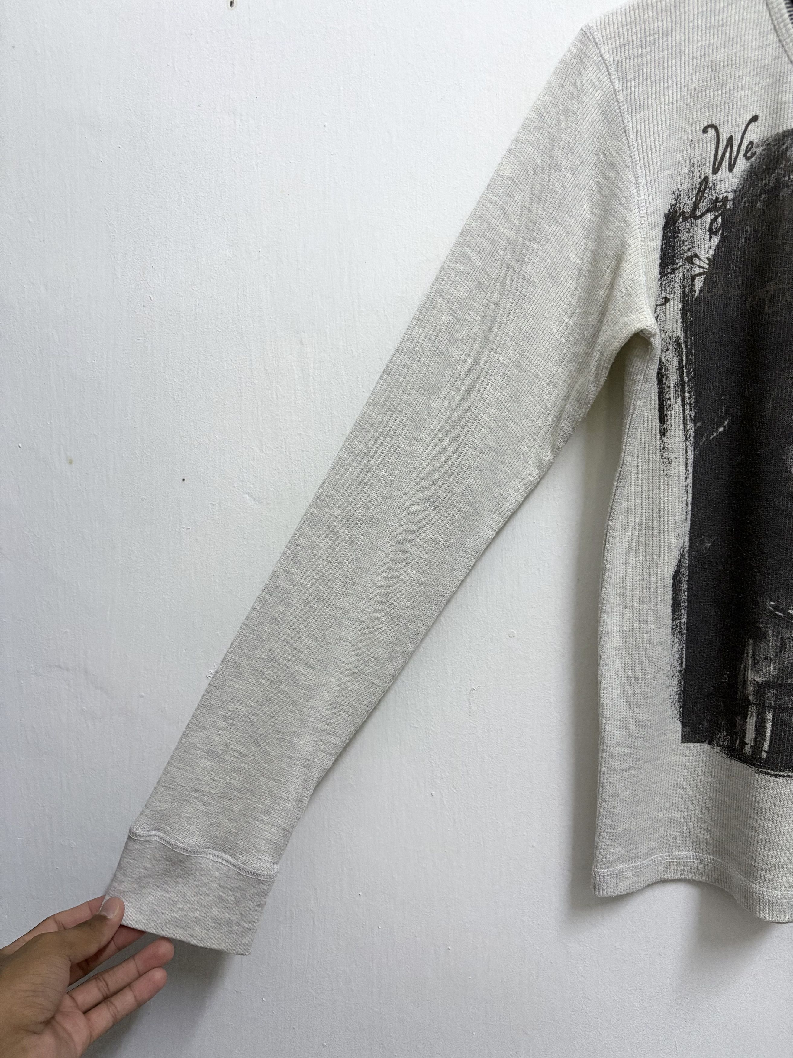 Hysteric Glamour × If Six Was Nine × Mossimo 2000's Mossimo - " Emo Style LGB " Waffle L/S T-Shirt Size US M / EU 48-50 / 2 - 6 Thumbnail