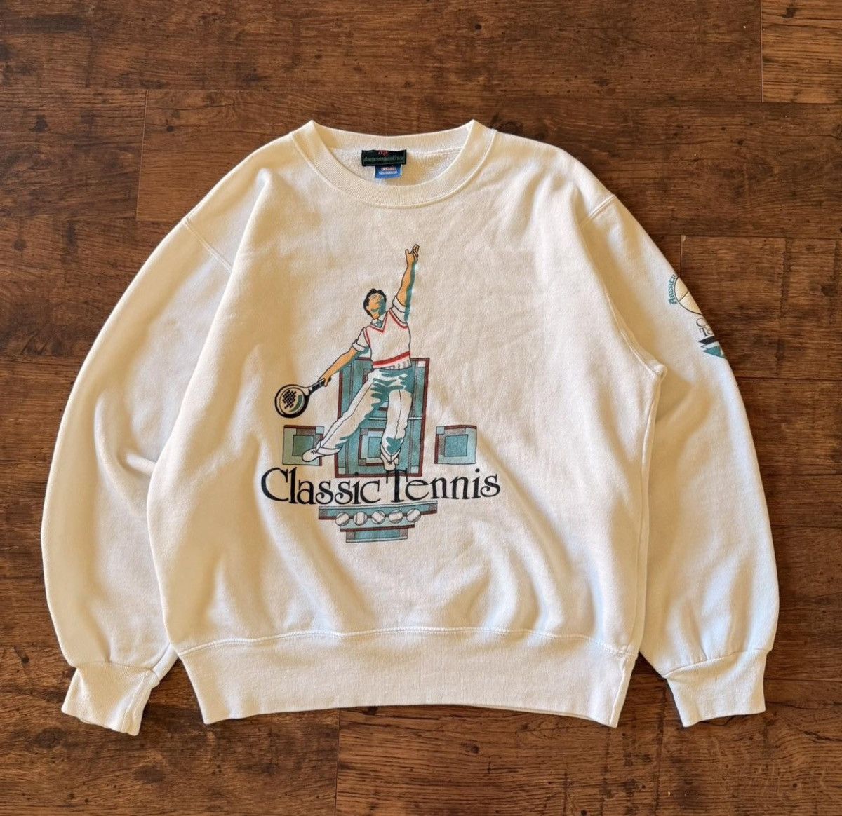 Abercrombie & Fitch Vintage Abercrombie & Fitch Classic Tennis Crewneck Size US XL / EU 56 / 4 - 1 Thumbnail