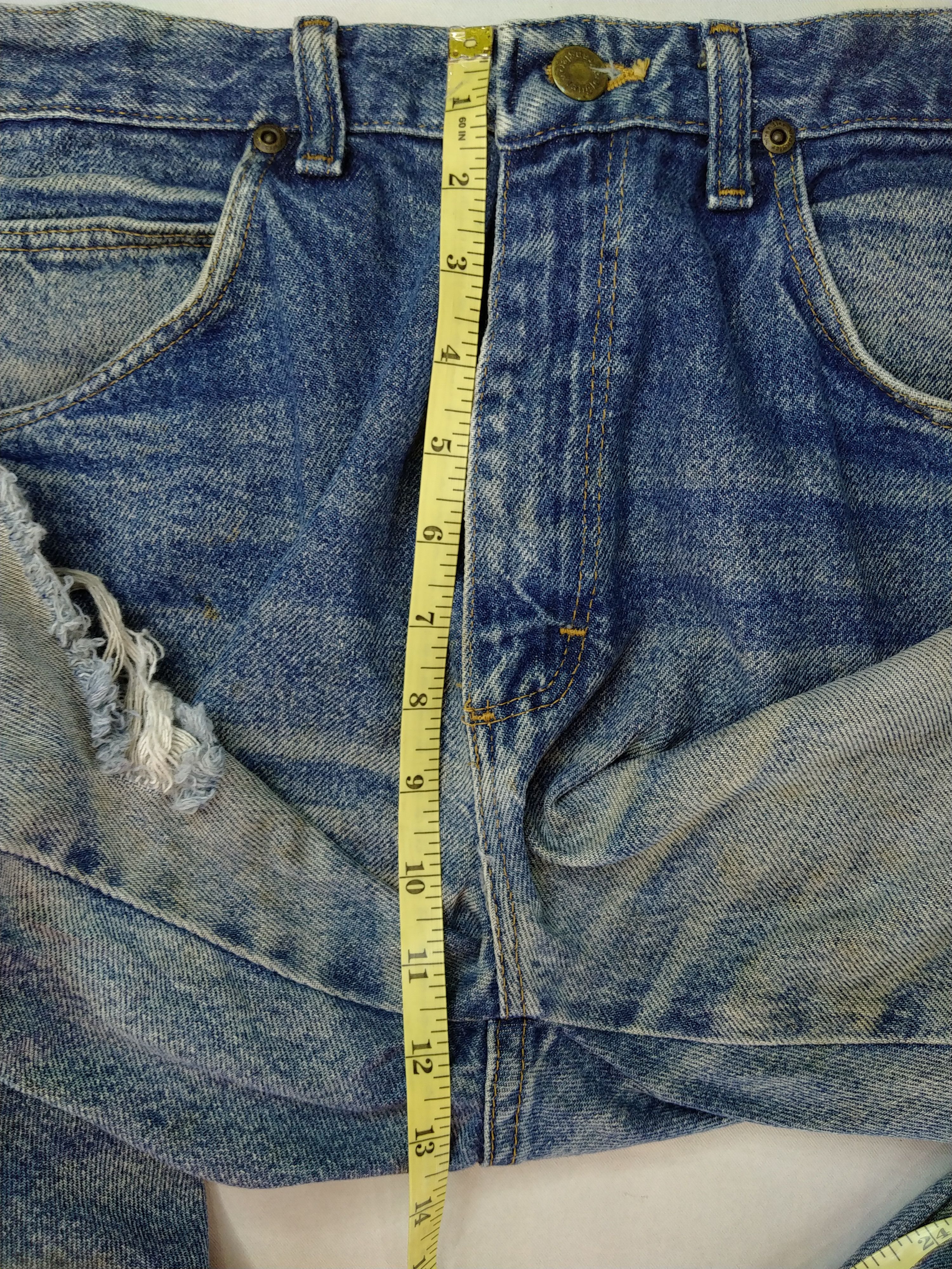 Wrangler Dirty Blue Wrangler Distressed Denim 32x30 -JN338 Size US 32 / EU 48 - 6 Thumbnail