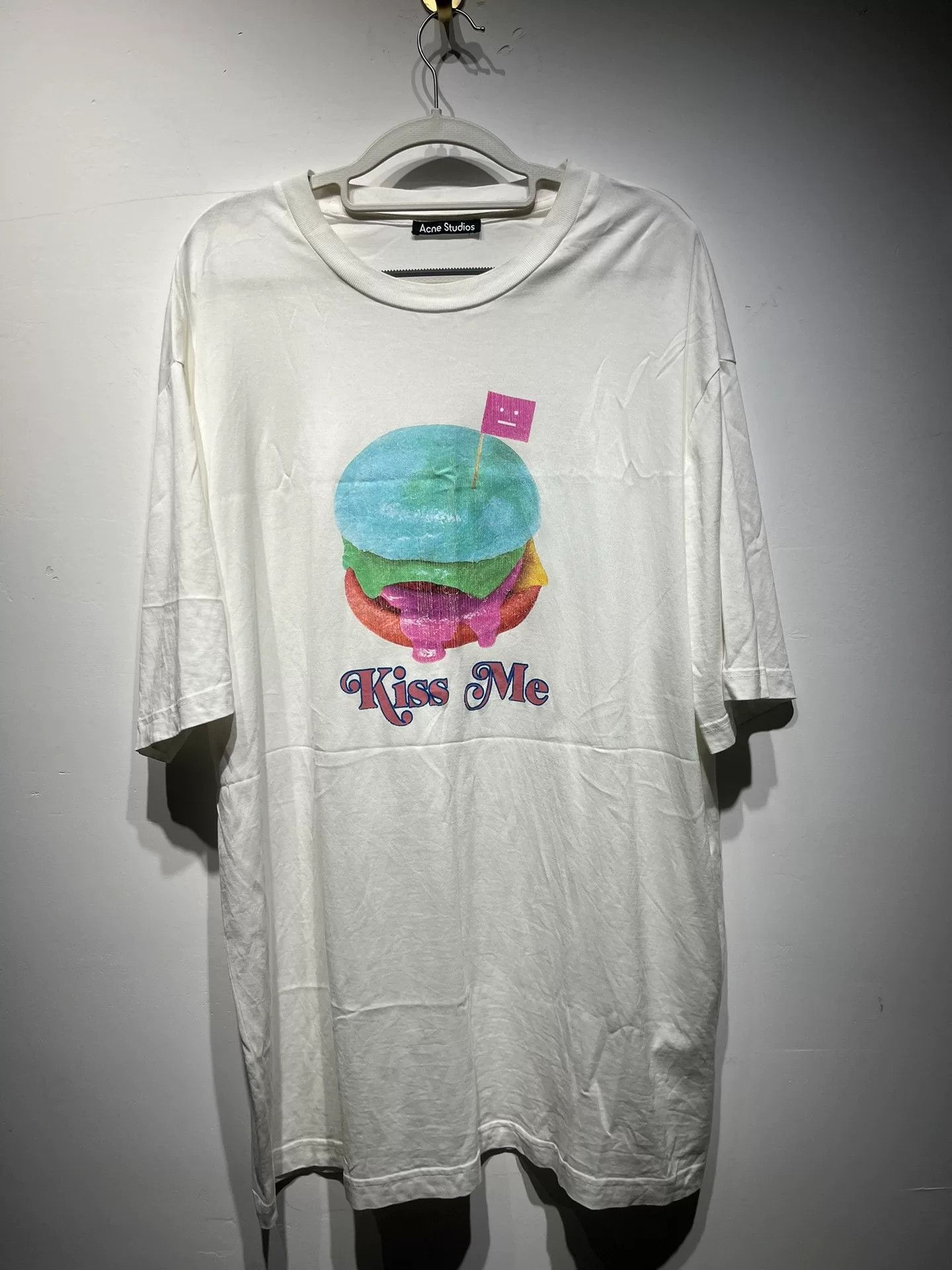 Acne Studios Acne Studios Printed Graphic White T-Shirt S Men Size US S / EU 44-46 / 1 - 1 Thumbnail