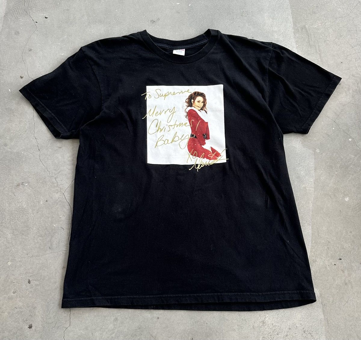 Supreme × Vintage SUPREME MARIAH CAREY BLACK TEE | Grailed
