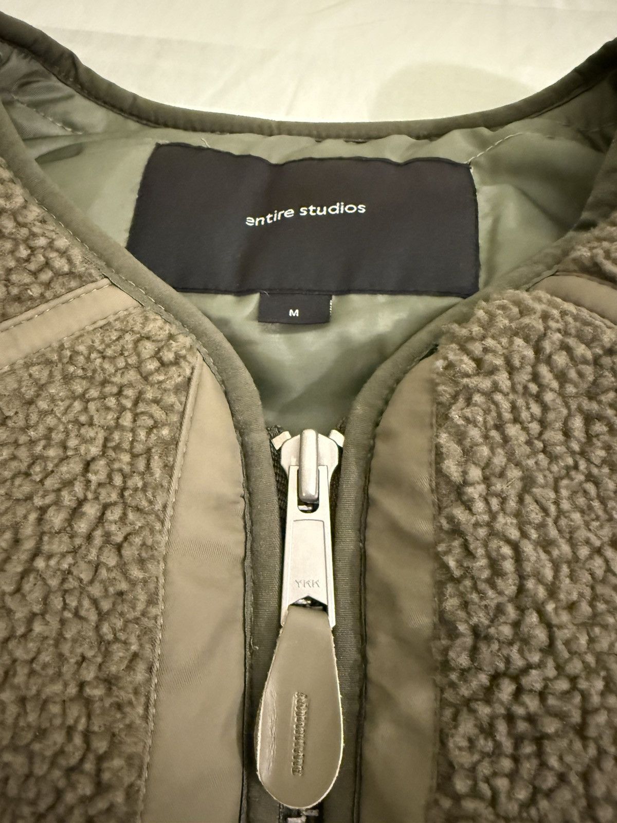 Entire Studios Entire Studios Sherpa Fleece Vest Olive Green M Size US M / EU 48-50 / 2 - 4 Thumbnail