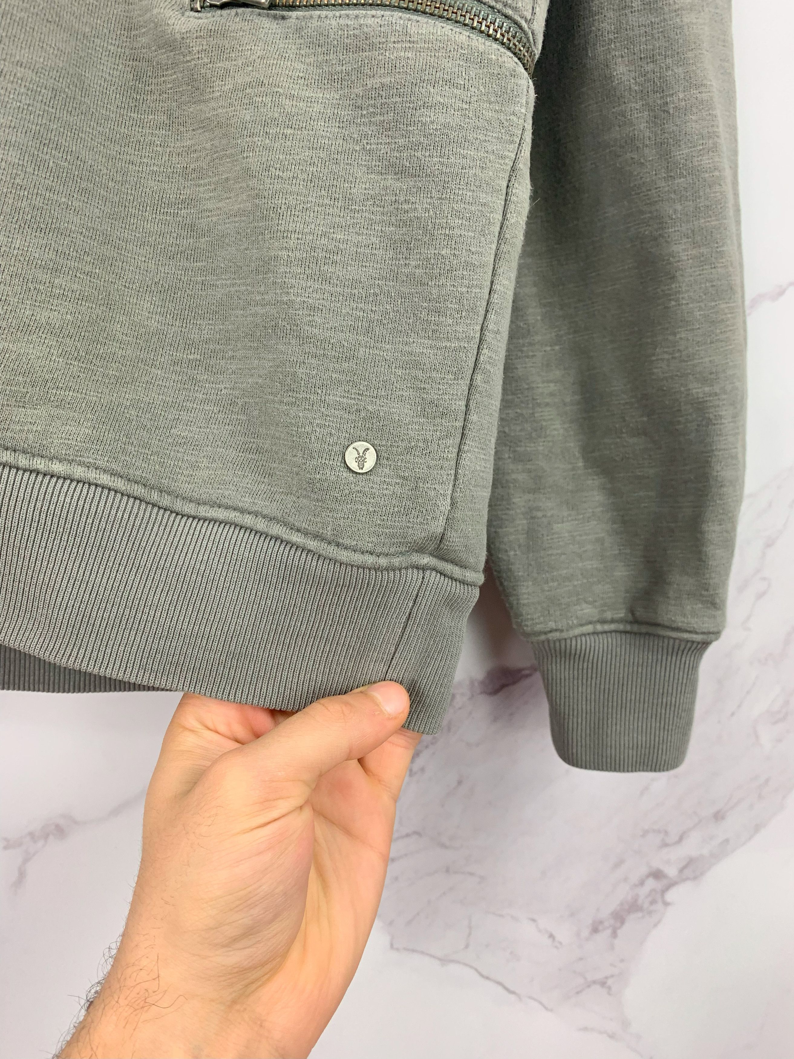 Allsaints Allsaints Griffin Crew Sweatshirt Zip Pockets Size L Size US L / EU 52-54 / 3 - 7 Thumbnail