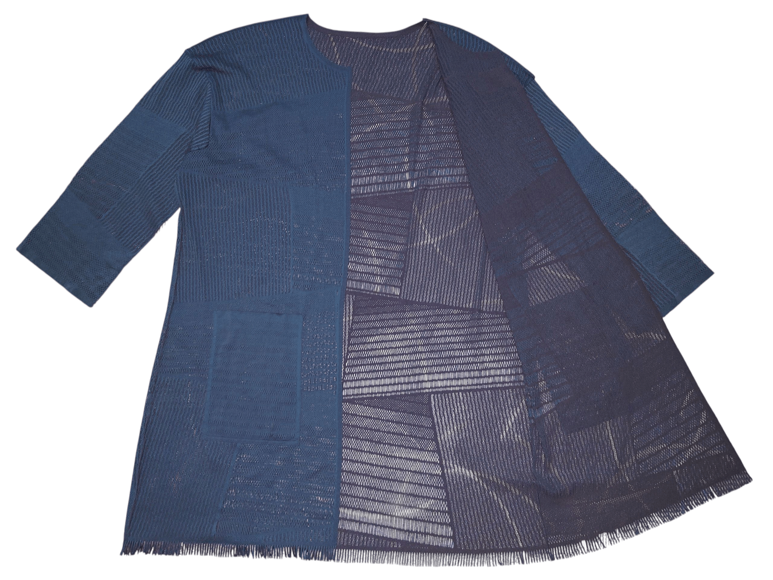 Pleats Please Issey Miyake Archival Pleats Please Issey Miyake Geometric Mesh Cardigan Size US L / EU 52-54 / 3 - 5 Thumbnail