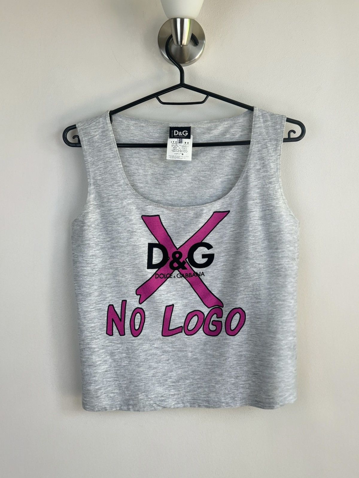Dolce & Gabbana Tank top Dolce & Gabbana No Logo y2k original luxury item Size S / US 4 / IT 40 - 1 Thumbnail