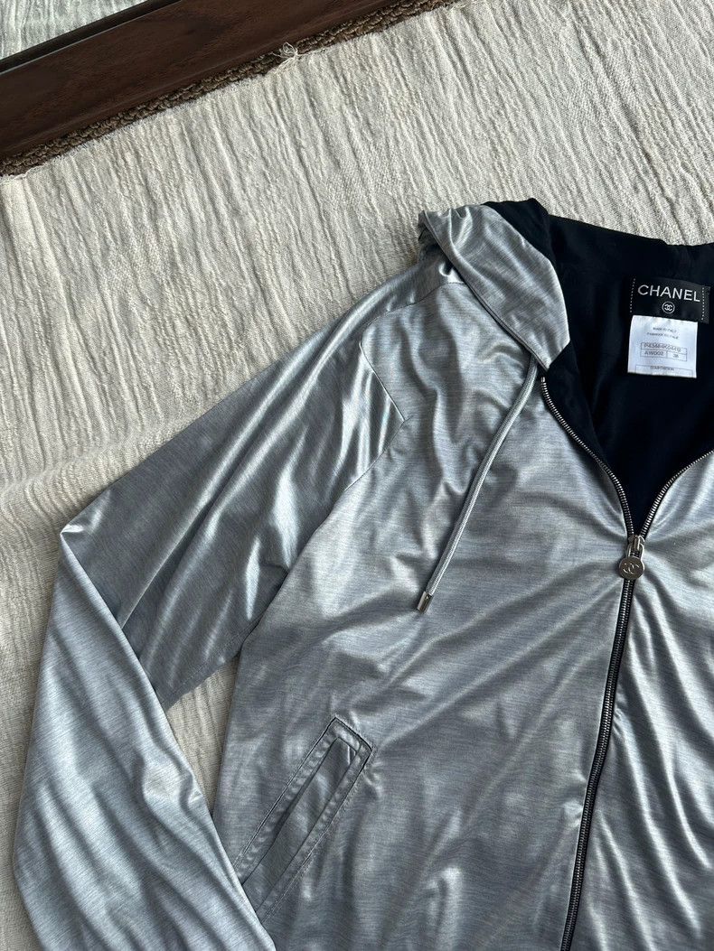Chanel Chanel Thin silver coat Size XS / US 0-2 / IT 36-38 - 6 Thumbnail