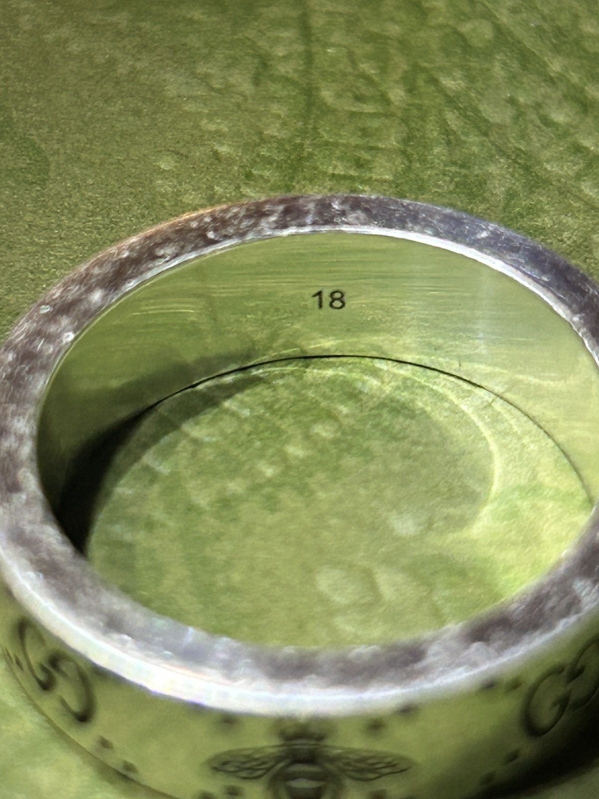 Gucci Gucci Signature 6MM Silver 925 Semi Shiny Ring Size ONE SIZE - 5 Thumbnail