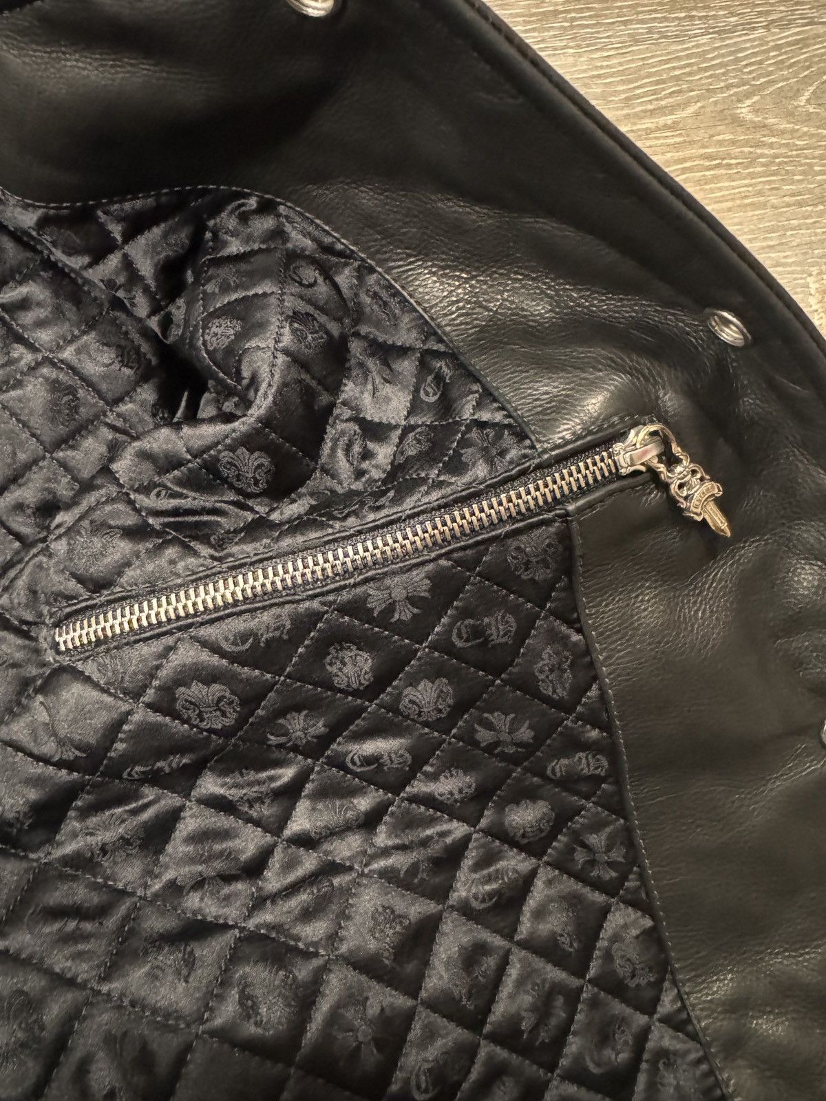 Chrome Hearts Chrome hearts cross patches leather varsity jacket size S Size US S / EU 44-46 / 1 - 9 Thumbnail