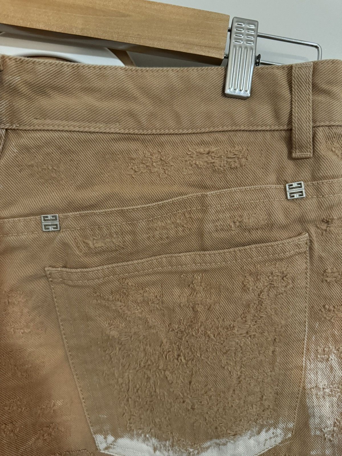 Givenchy Givenchy dyed boro shorts Size US 33 - 10 Thumbnail