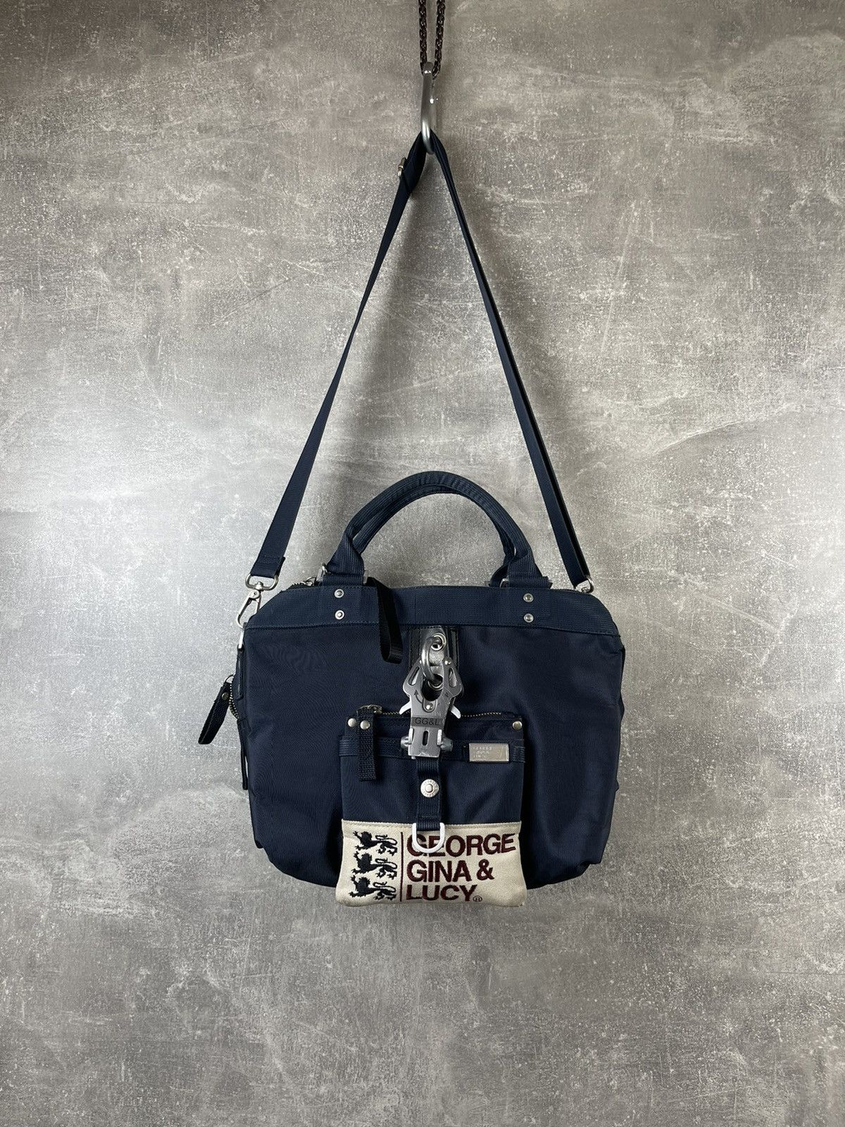 George Gina & Lucy George Gina & Lucy Miss Perfect Blue Nylon Shoulder Tote Bag Size ONE SIZE - 6 Thumbnail