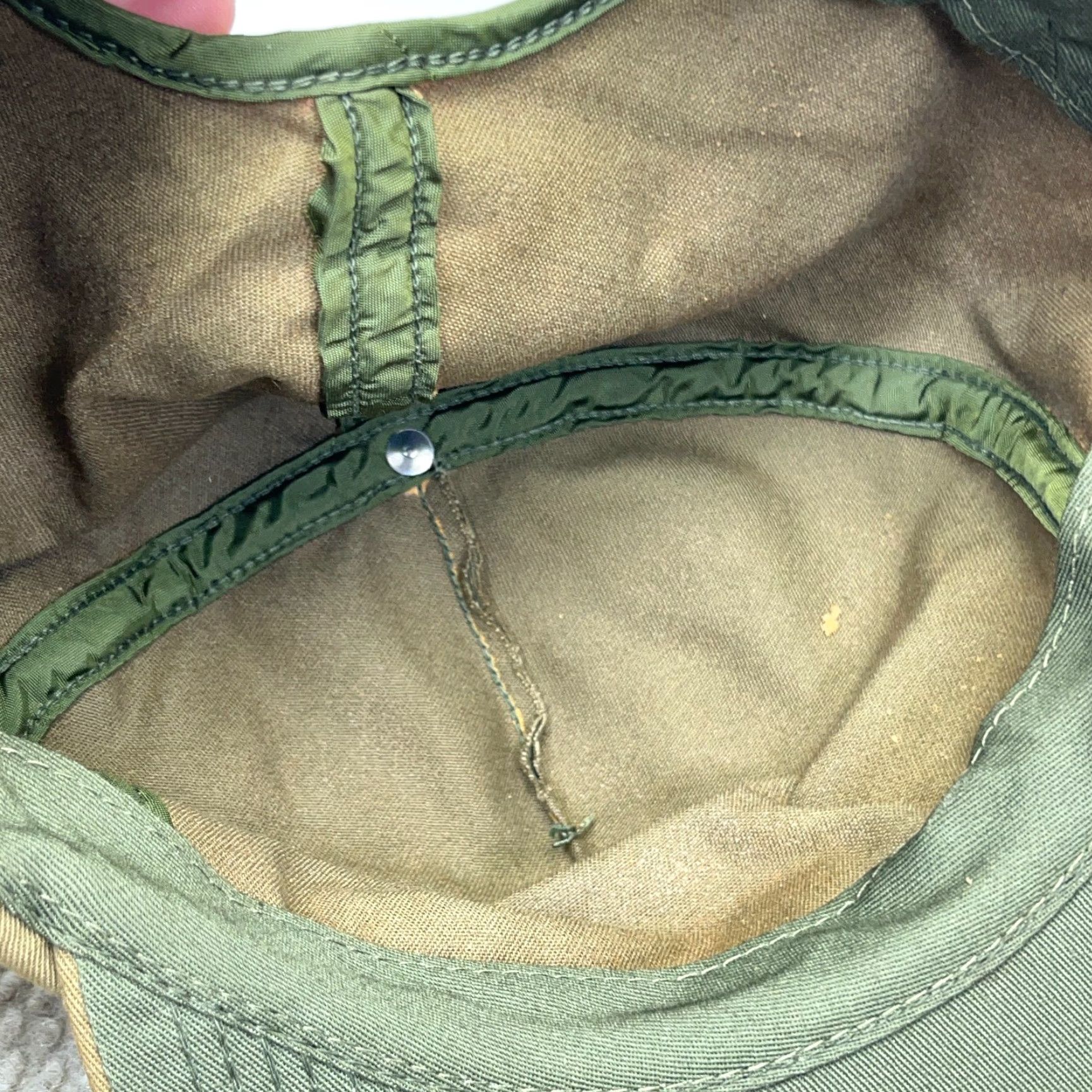 Vintage VINTAGE NRA Trucker Hat - Adjustable Olive Green Military Style - 80s 90s Retro USA Mens Size ONE SIZE - 5 Thumbnail