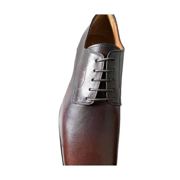 Antonio Maurizi Antonio Maurizi Mens Cognac Leather Round Toe Lace Up Derby Size US 10 / EU 43 - 9 Thumbnail