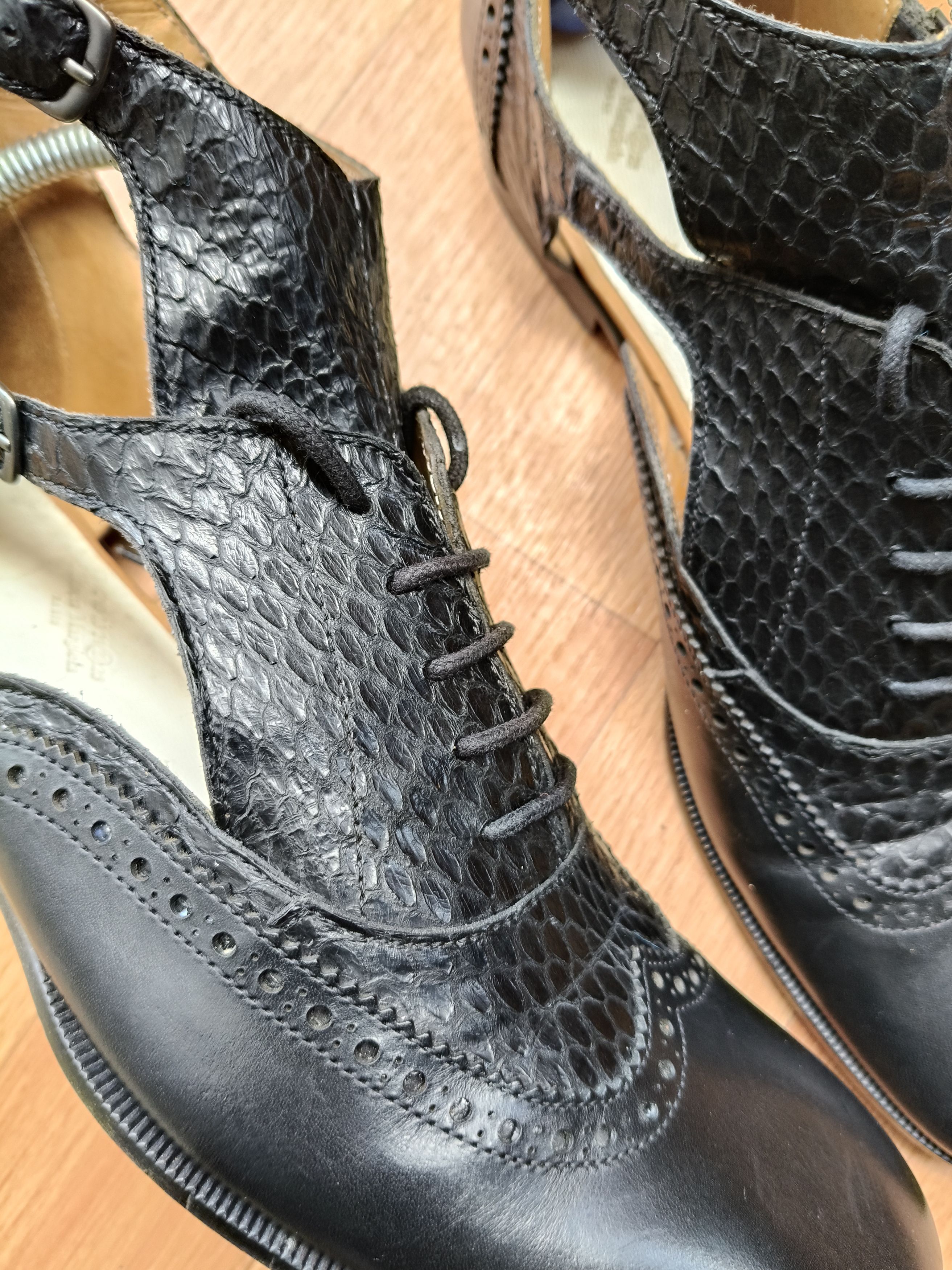Maison Margiela 🔋🔥Maison Margiela " snakeskin - Oxfords " Size US 8 / EU 41 - 18 Thumbnail