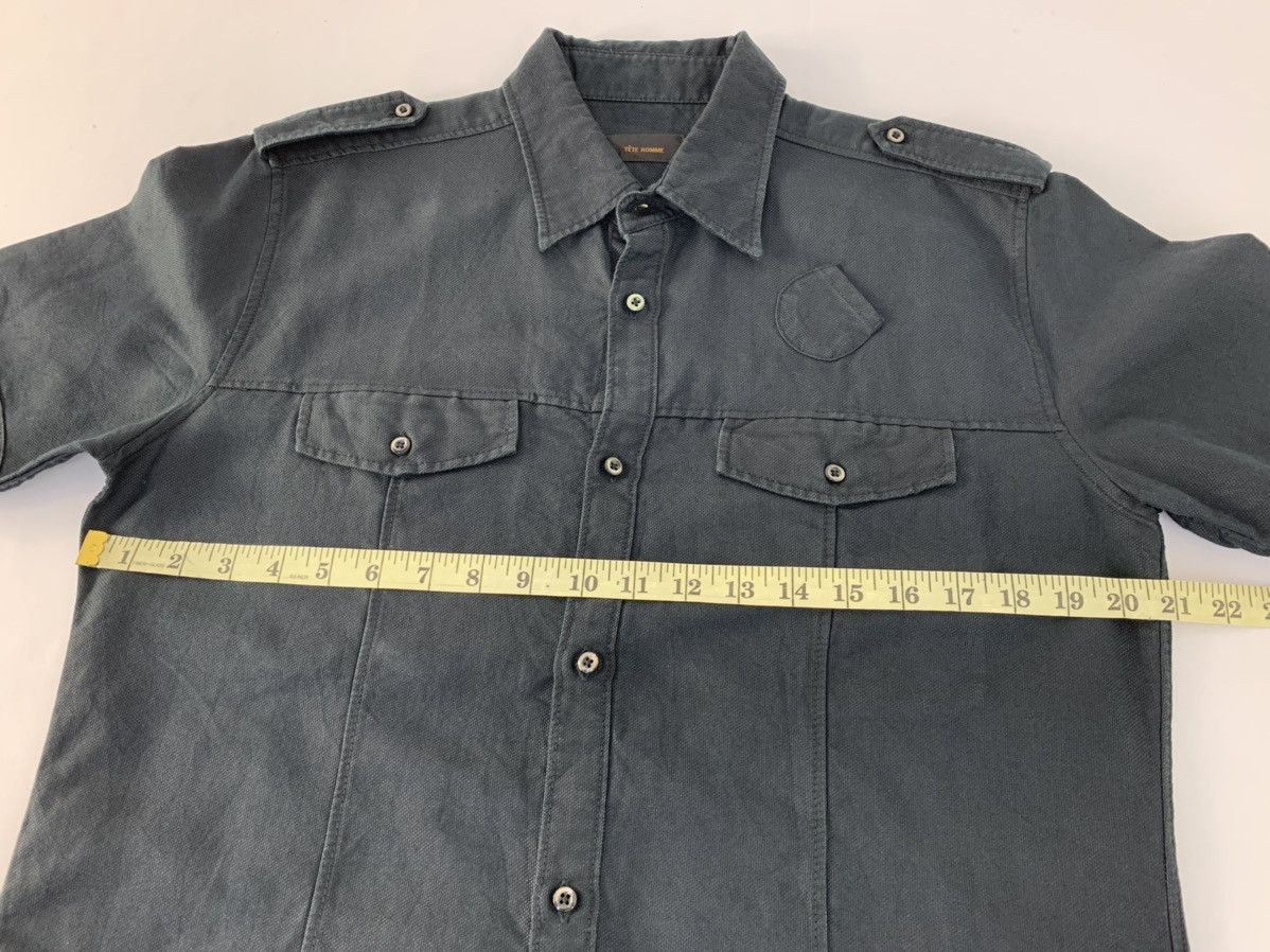 Issey Miyake Tete Homme Issey Miyake Black Double Pocket Button Up Shirt Size US L / EU 52-54 / 3 - 11 Thumbnail