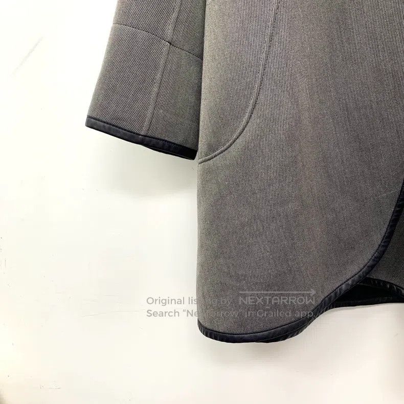Hermes Hermes Gray Wool Lamb Skin Trimmed Hooded Long Sleeve Coat Size XXS / US 00 / IT 34 - 4 Thumbnail