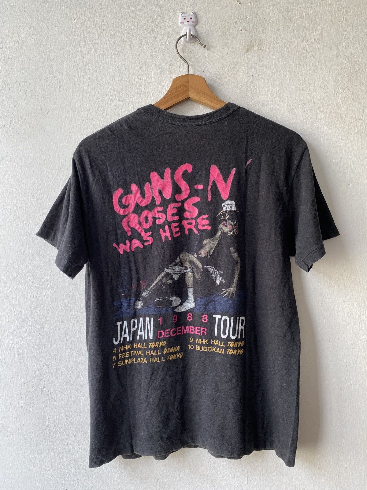Band Tees × Guns N' Roses × Vintage 1980s - Guns N Roses Japan Tour Band Tees Size US S / EU 44-46 / 1 - 4 Thumbnail