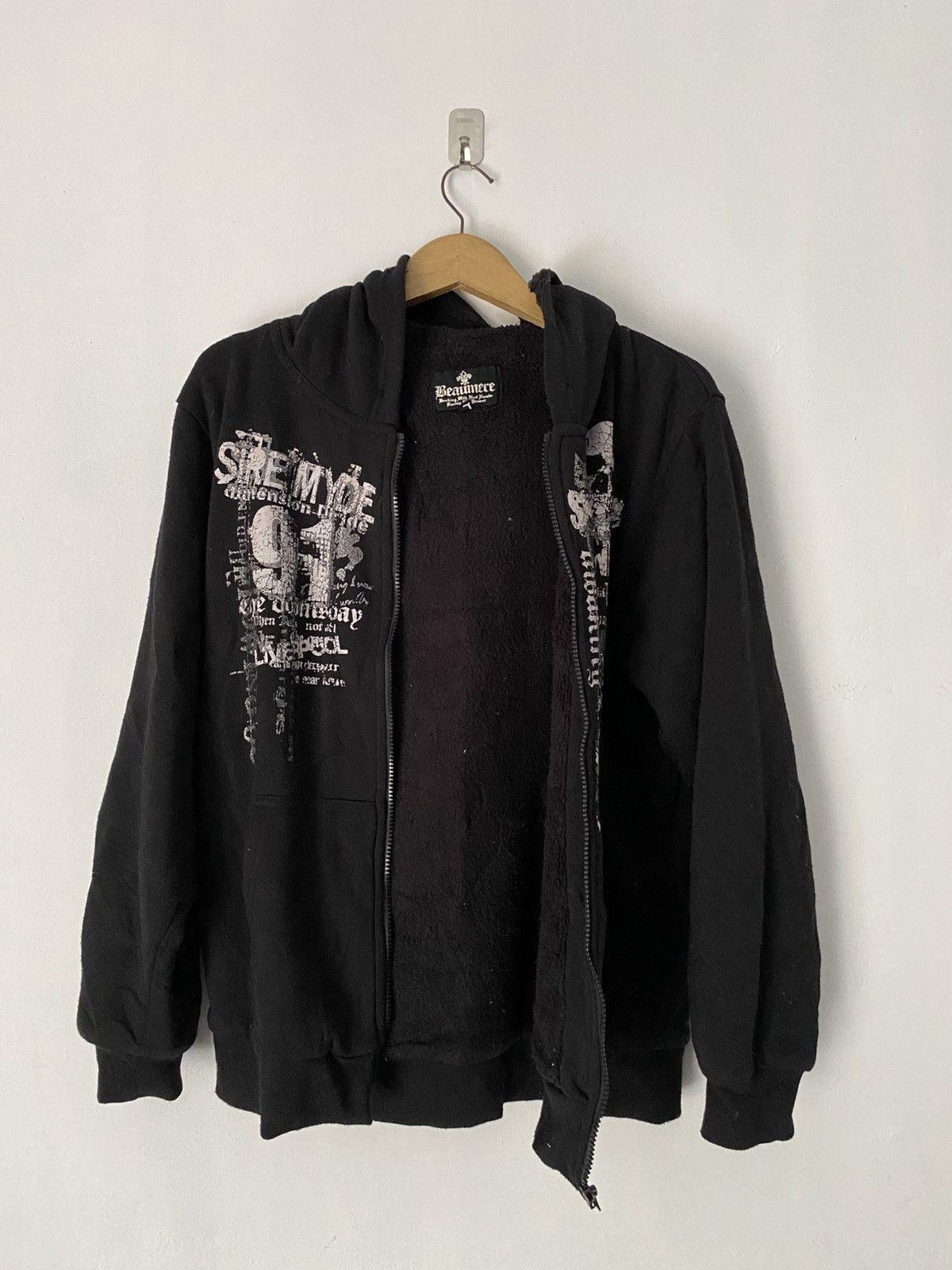 14th Addiction × If Six Was Nine × Le Grande Bleu (L.G.B.) 2000s Beaumere gothic poem hoodie Size US L / EU 52-54 / 3 - 7 Thumbnail