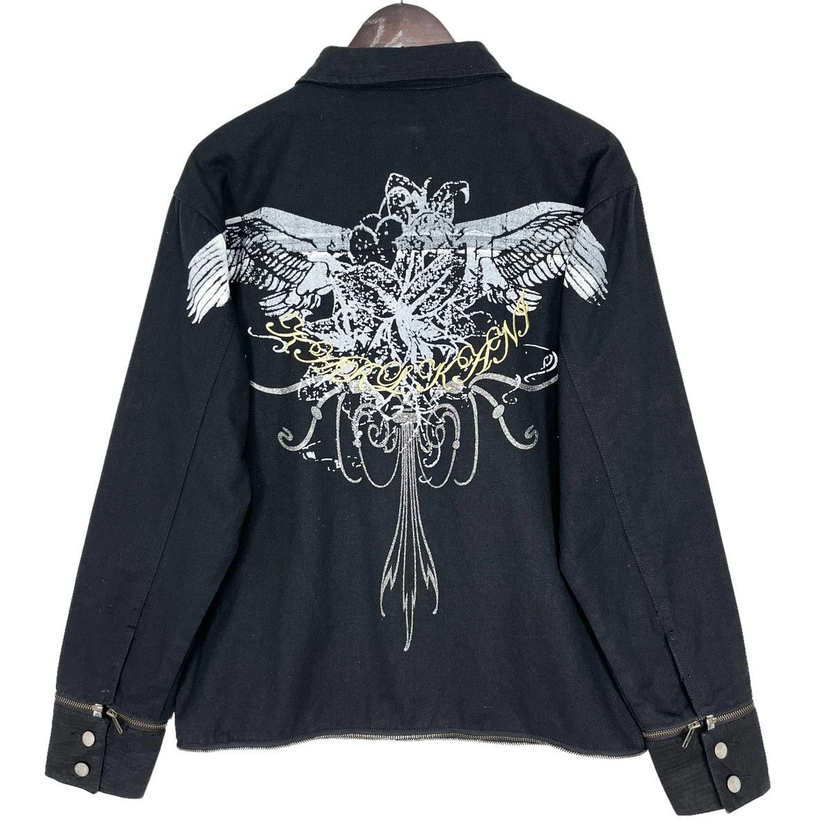 image of Karl Kani Detachable Cuffs Men’S Light Jacket in Black, Men's (Size Large)