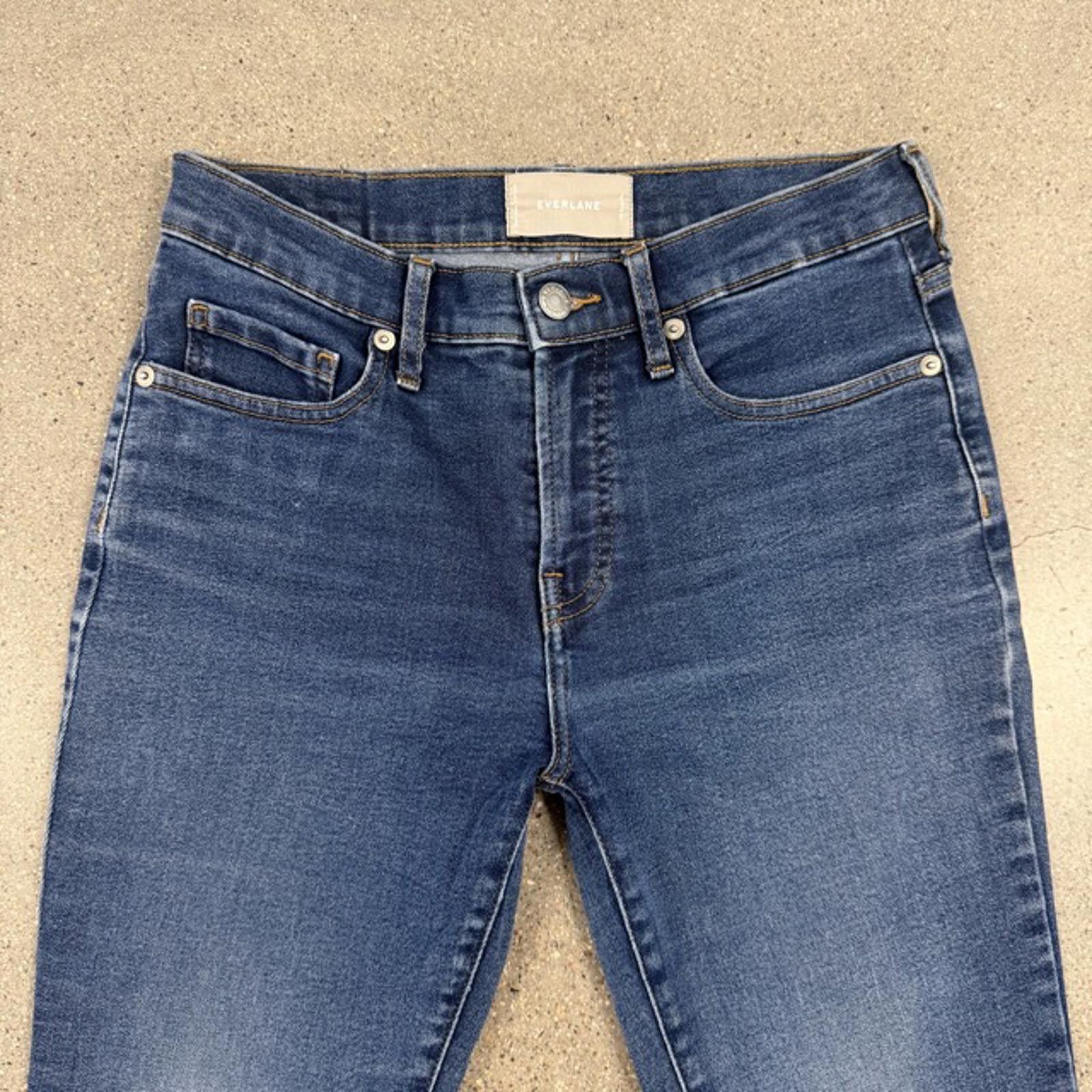 Everlane Everlane Mid Rise Skinny Jean Dark Wash - Mint Cond - 28 R Size 28" / US 6 / IT 42 - 4 Thumbnail