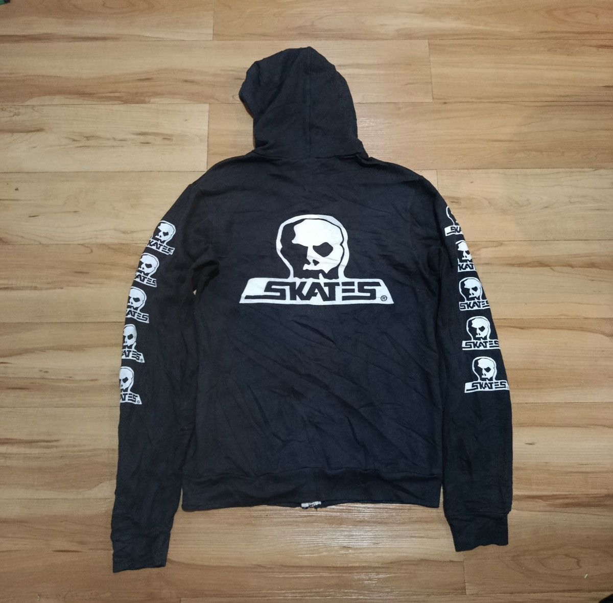 Vintage Vintage Skull skates hoodie Size US M / EU 48-50 / 2 - 2 Thumbnail