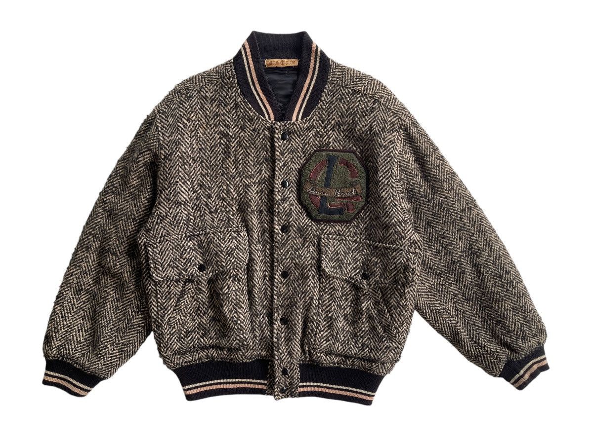 Issey Miyake Vintage Wool Herringbone Blouson Jacket Size US L / EU 52-54 / 3 - 2 Thumbnail