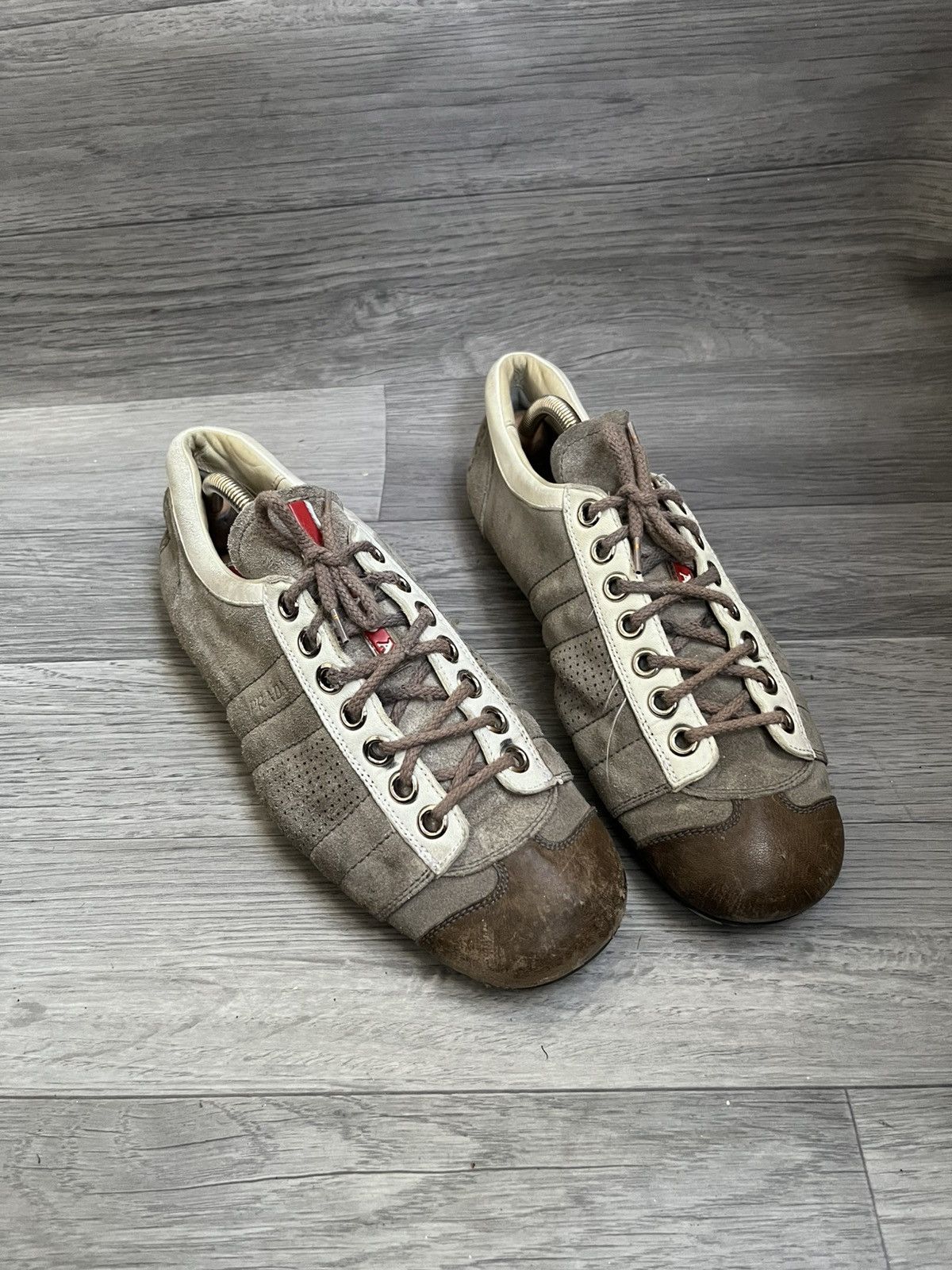 Prada Prada montecarlo suede low top sneakers uk 7.5 Size US 8.5 / EU 41-42 - 7 Thumbnail