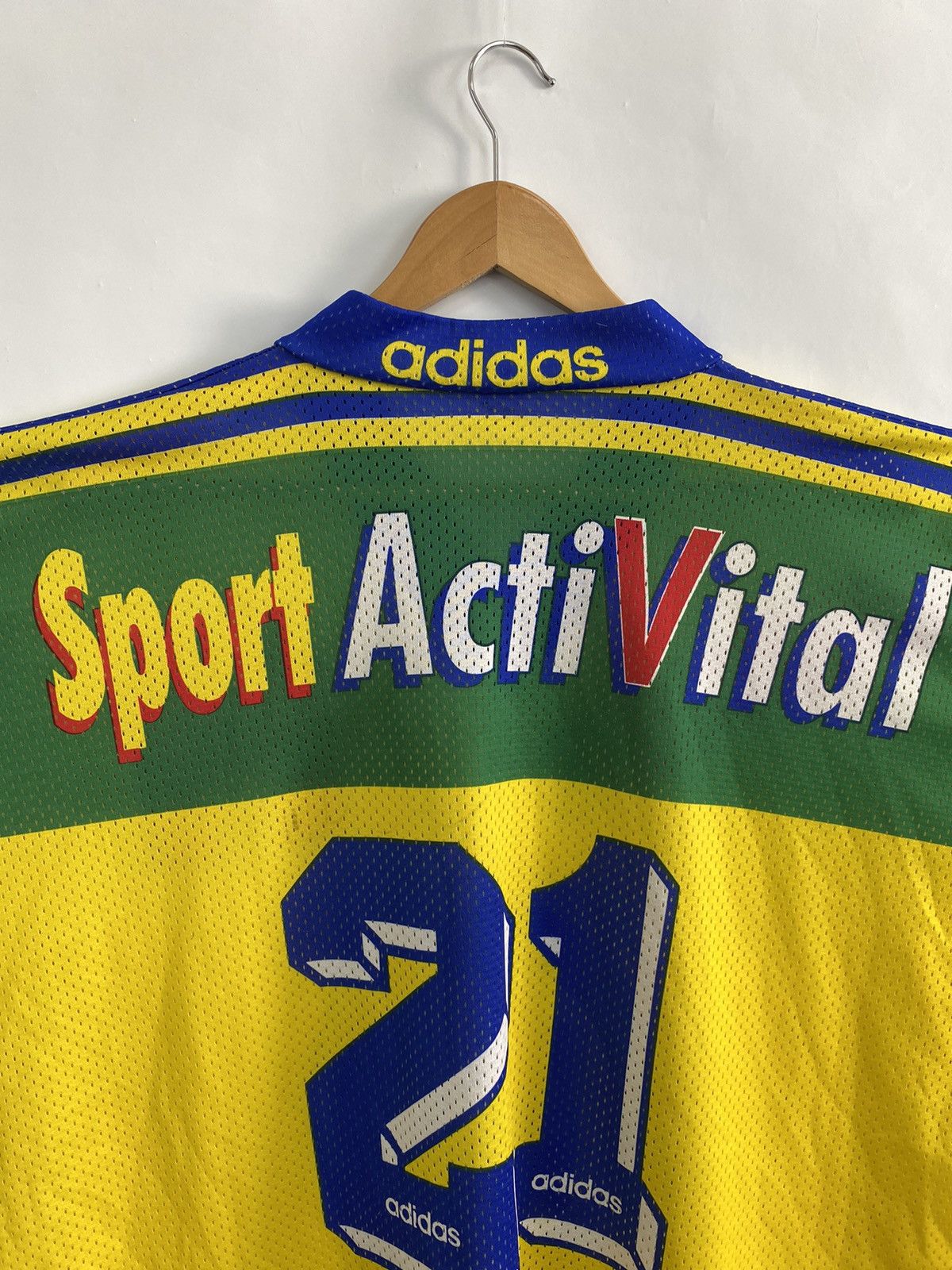Adidas 🇨🇭 Vintage 90s Adidas Davos 21 Nurminen Hockey Jersey Tissot Size US XL / EU 56 / 4 - 15 Thumbnail