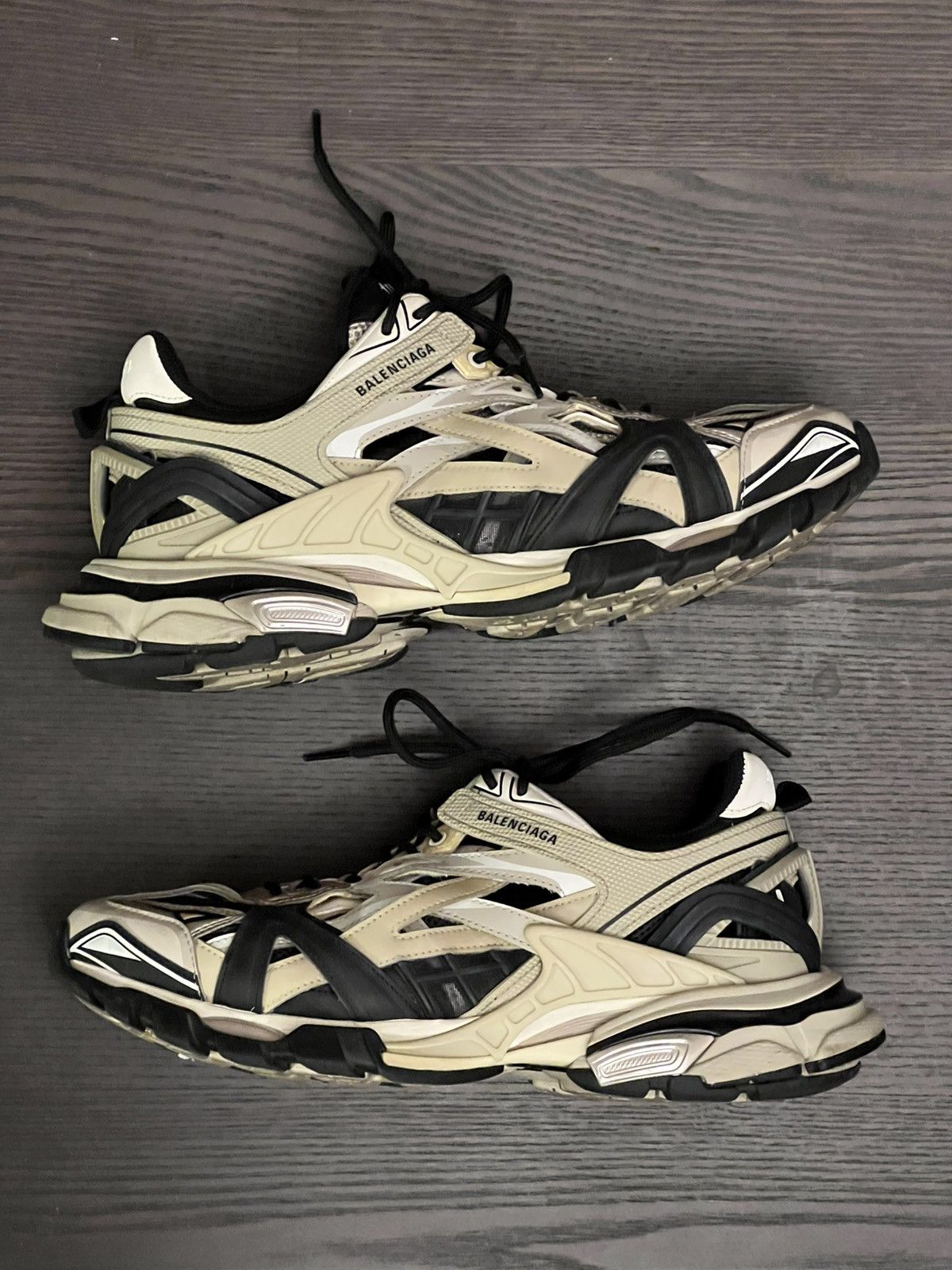 Balenciaga Balenciaga Track.2 Sneaker 'Beige Black' | Grailed