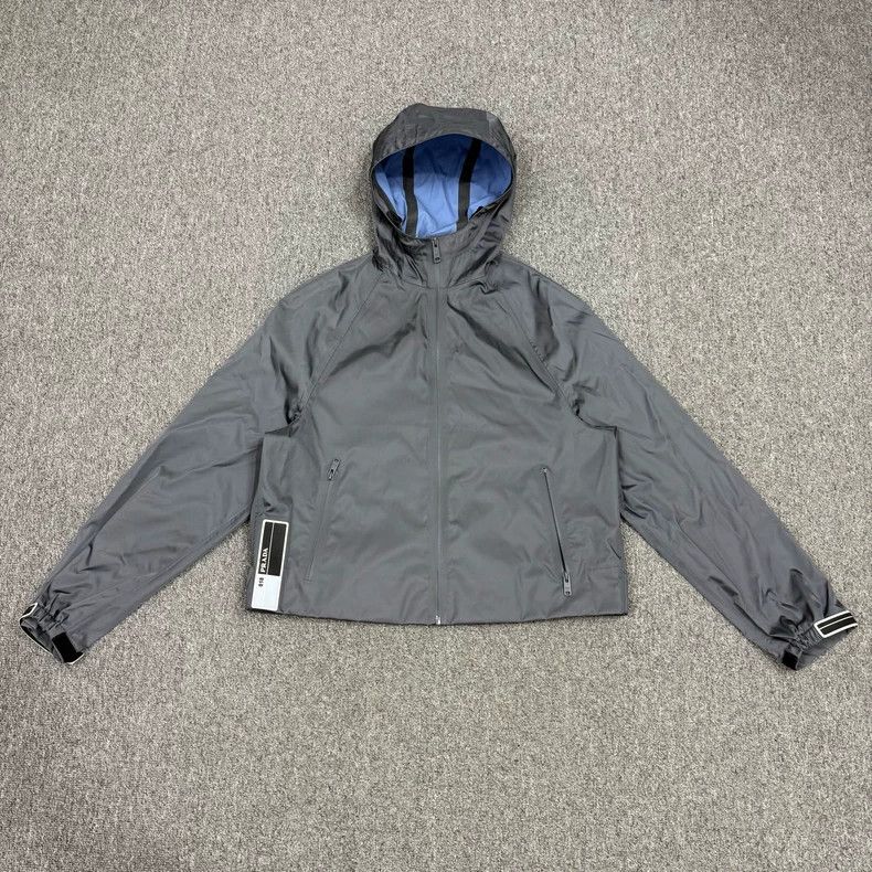 Prada Prada Gray Nylon Velcro Jacket S Size US S / EU 44-46 / 1 - 1 Thumbnail