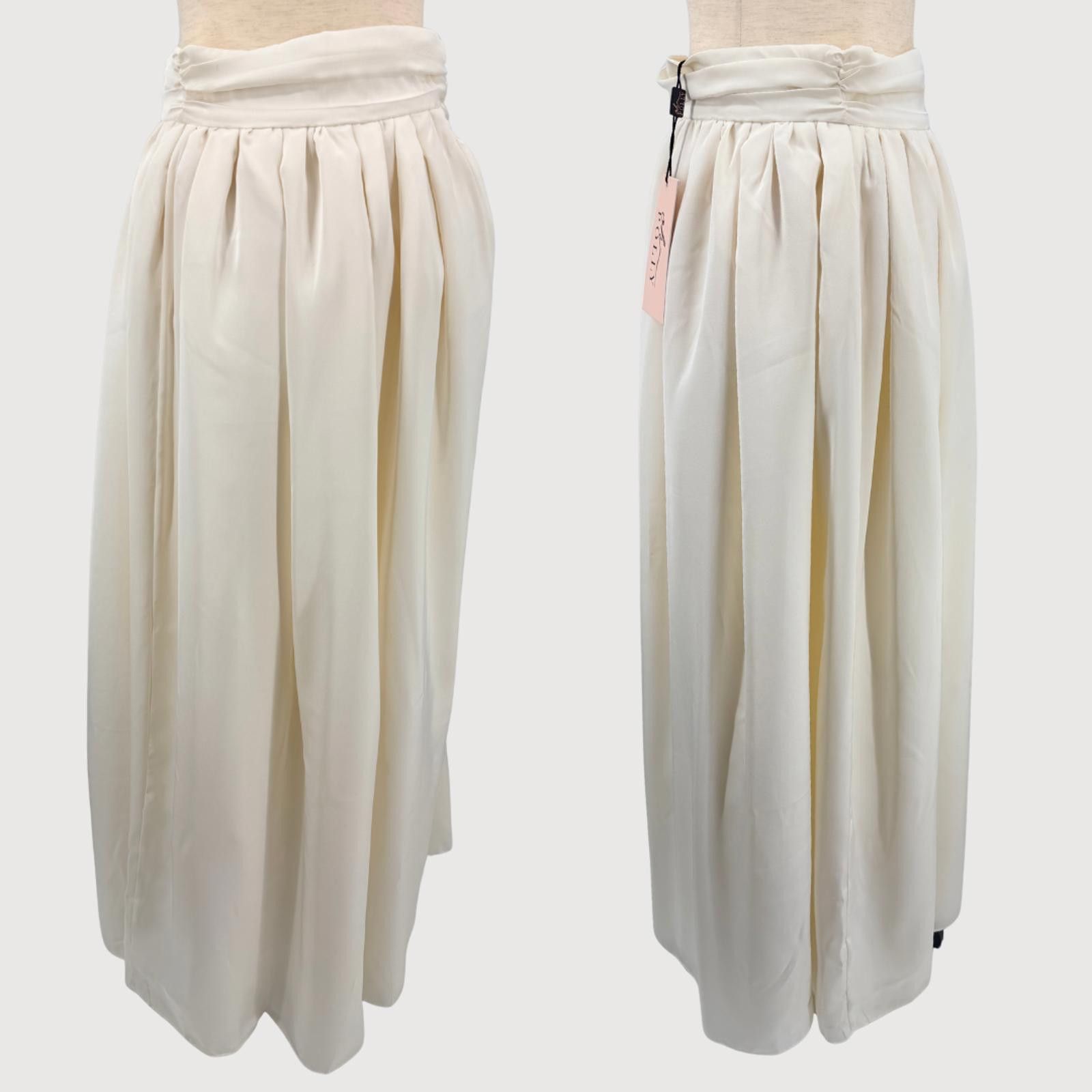 Other Oh Polly Satin Maxi Skirt NWT Cream Size 0 Size 25" / US 0 / IT 36 - 7 Thumbnail