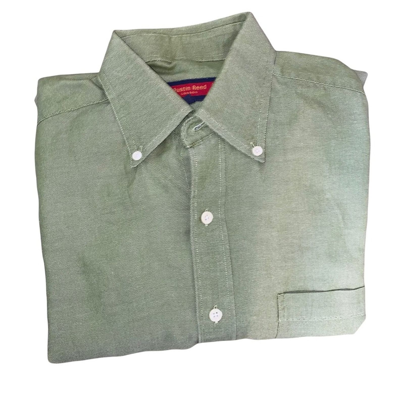 Austin Reed Austin Reed Long Sleeve Button Down Shirt medium green Size US M / EU 48-50 / 2 - 1 Thumbnail