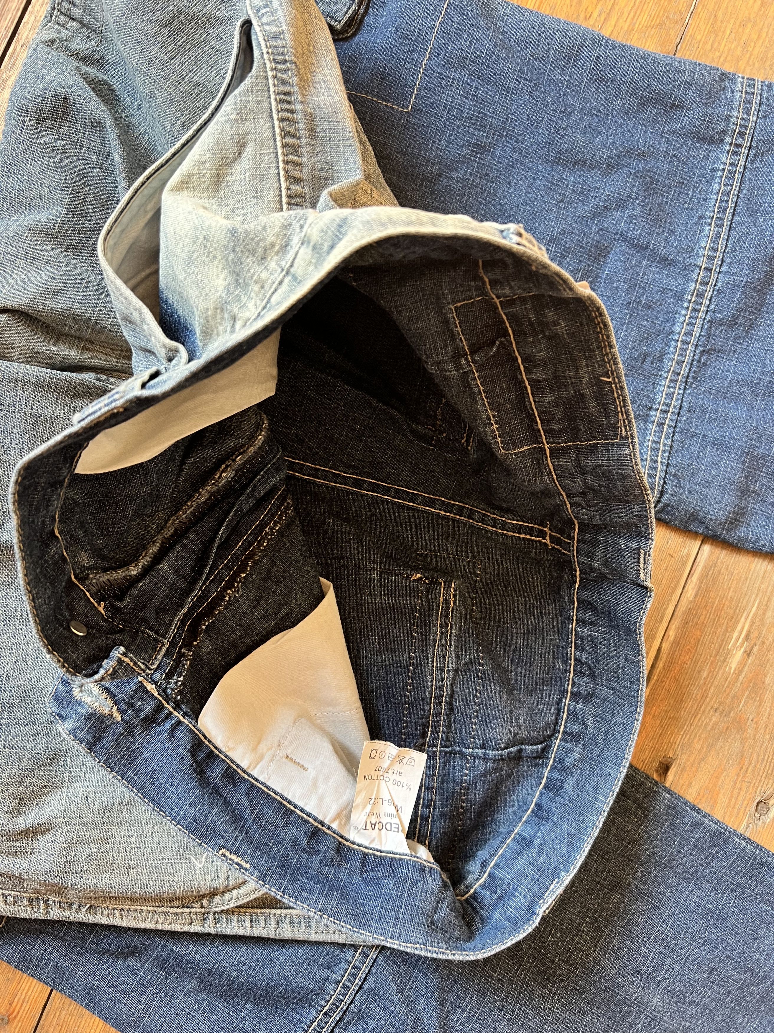 Denime Vintage Red Cat Jeans Cargo NFS Fade Pants Size US 36 / EU 52 - 10 Thumbnail