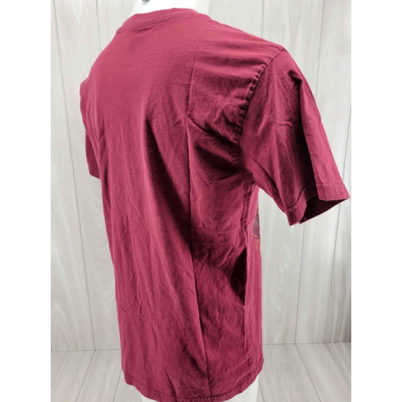 Disney Disney Studio Collection T-Shirt Mickey & Donald Short Sleeve Maroon L Men's Shirt Size US L / EU 52-54 / 3 - 5 Thumbnail