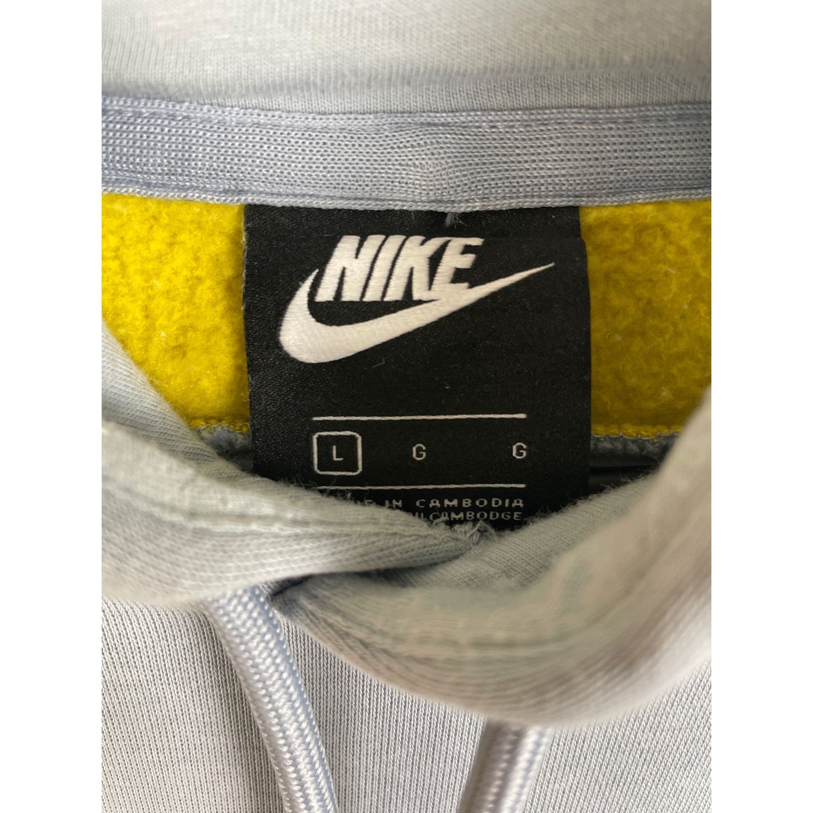 Nike Nike Club Fleece Mens Grey Color Block Pull Over Hoodie Size US L / EU 52-54 / 3 - 3 Thumbnail