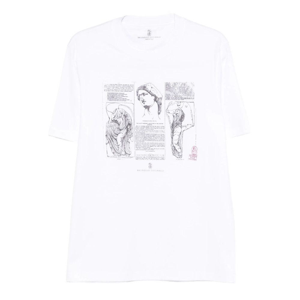 Brunello Cucinelli Brunello Cucinelli WHITE T-Shirts & Vests - T-Shirts Size US XXL / EU 58 / 5 - 1 Thumbnail