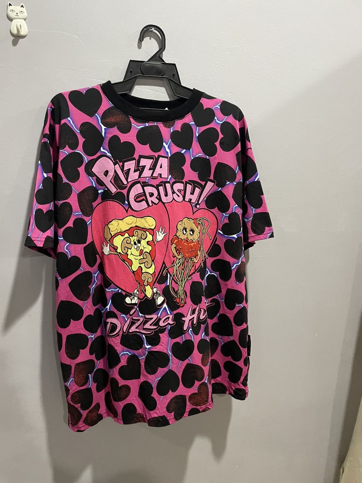 Jeremy Scott Jeremy Scott Heart Shape Box Nirvana Style Pizza Crush Tee Size US L / EU 52-54 / 3 - 6 Thumbnail
