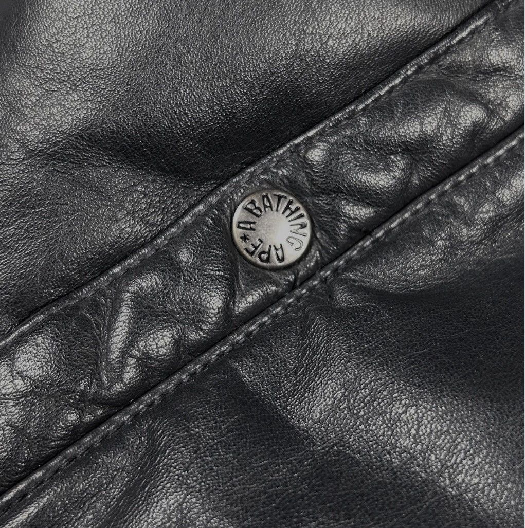 Bape 2004 Nigo Era Bape Leather Down Jacket Size US M / EU 48-50 / 2 - 6 Thumbnail