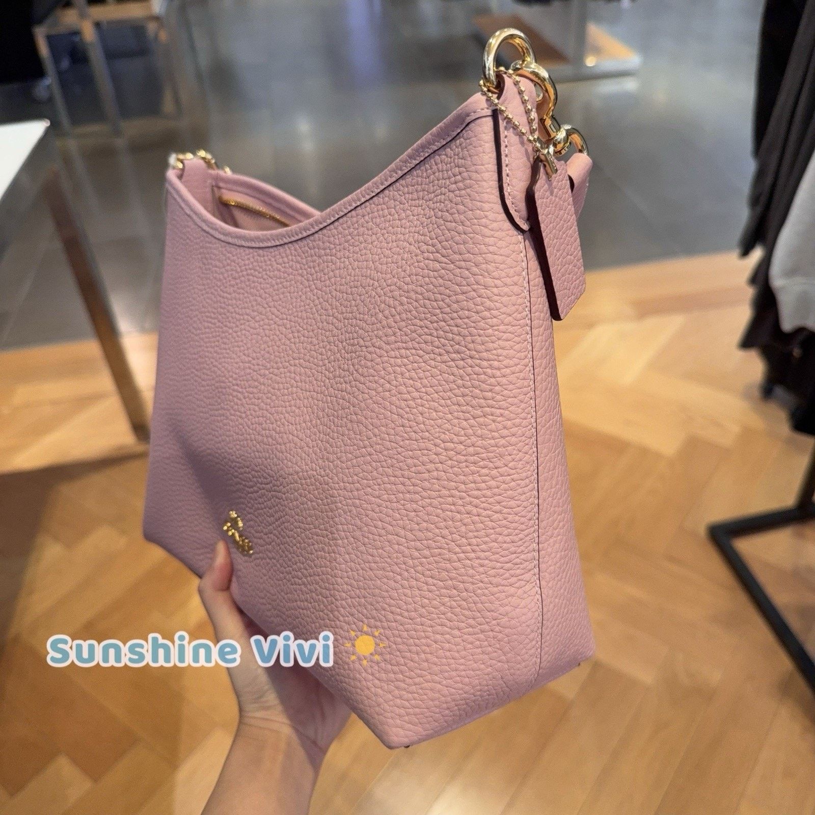 Coach NWT Coach Laurel Shoulder Bag Pink Leather Carnation CR148 Size ONE SIZE - 2 Thumbnail