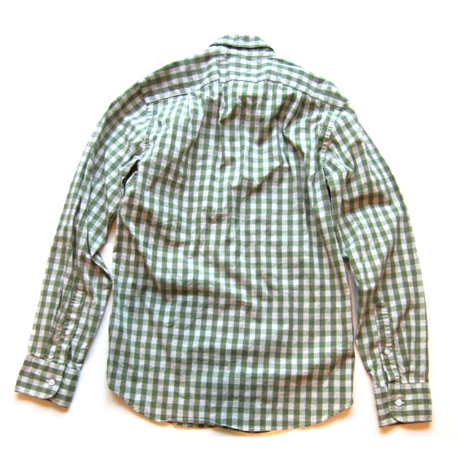 J.Crew J.Crew Mercantile Flex Green Plaid Button Up Cotton Long Sleeve Slim Shirt Men S Size US S / EU 44-46 / 1 - 2 Thumbnail