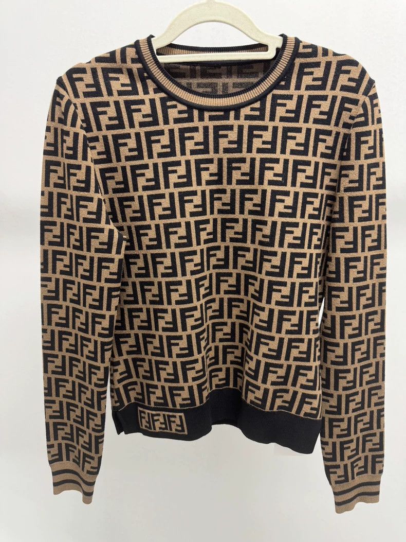 Fendi Classic full-print knitwear
